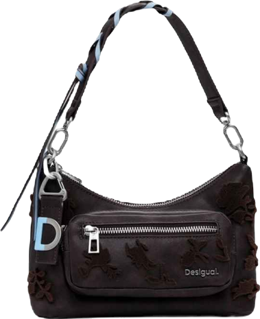 Women's Small textured floral crossbody bag