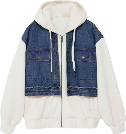 Women's Denim combined sweatshirt