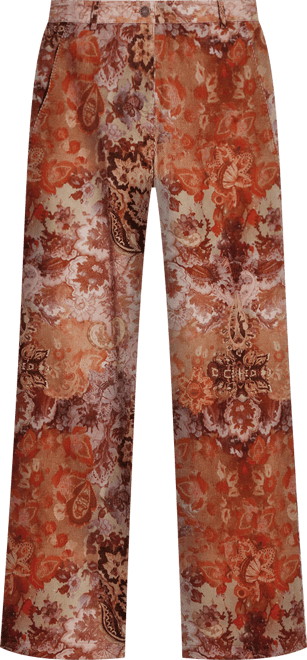 Women's Paisley corduroy pants