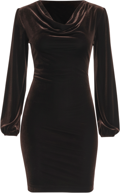 Women's Cowl Neck Shift Dress