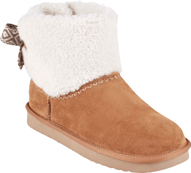 Women's Wing Round Toe Casual Ankle Booties