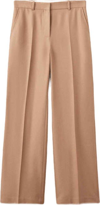 Women's Straight Wool-Blend Suit Pants