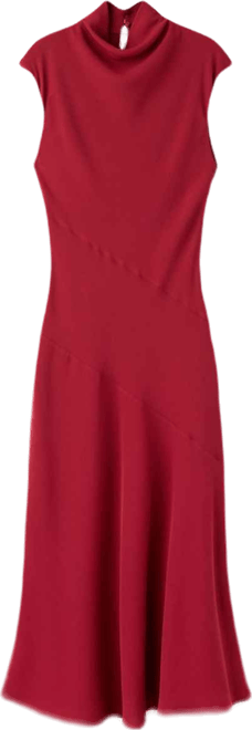 Women's Sleeveless High-Neck Dress
