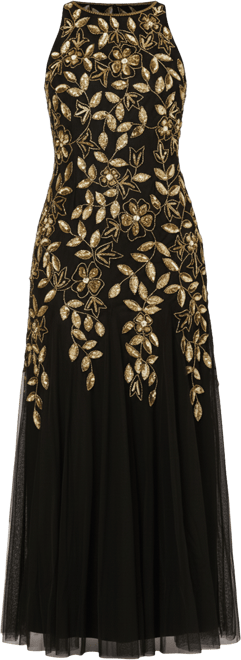 Women's Halter Neck Beaded Dress