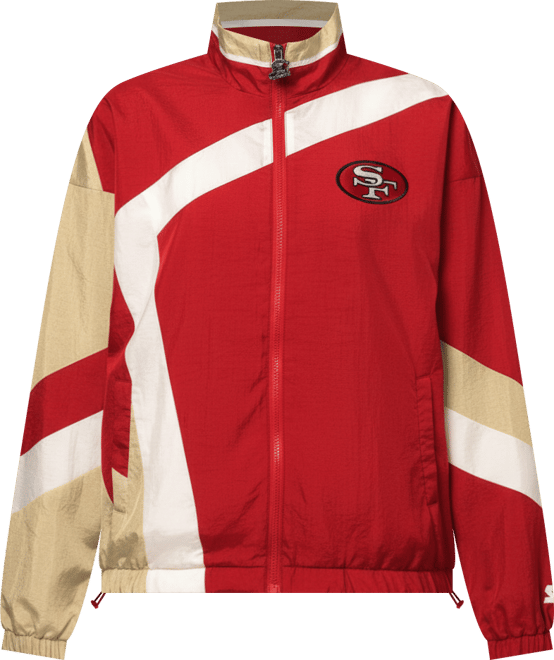 Women's Scarlet/Gold San Francisco 49ers 1st Quarter Full-Zip Windbreaker Jacket