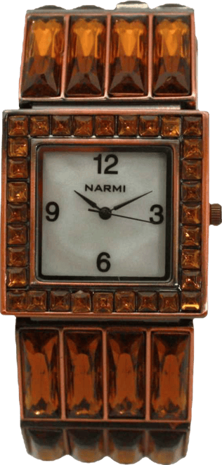 Olivia Copper Pratt Square Jewel Women Watch