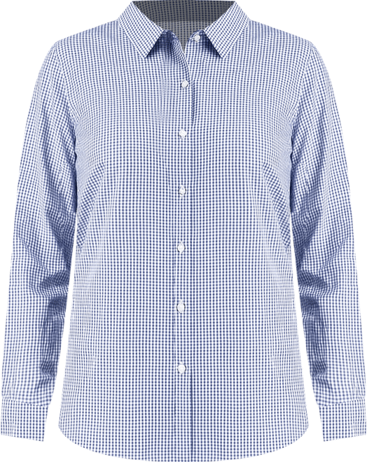 Skyline Epic Confidence Recycled Gingham Womens Long Sleeve Dress Shirt