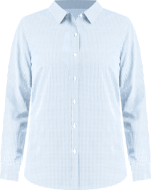 Skyline Epic Confidence Recycled Gingham Womens Long Sleeve Dress Shirt