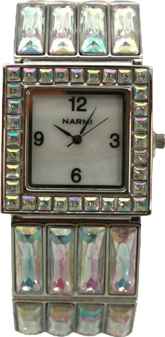 Olivia Silver Pratt Square Jewel Women Watch