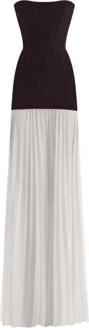 Women's Dress With A Pleated Skirt