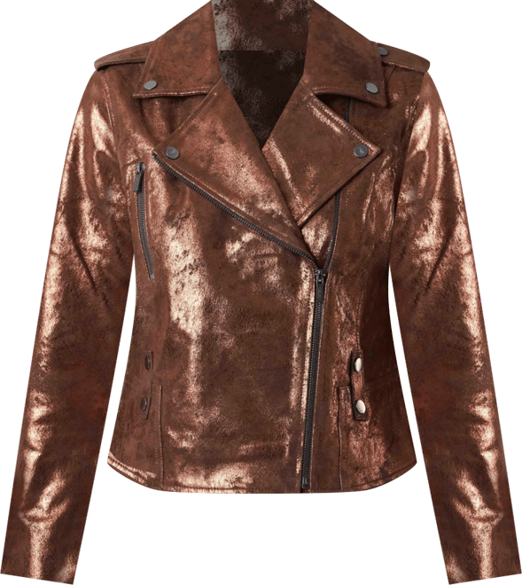Women's Leather Biker Jacket
