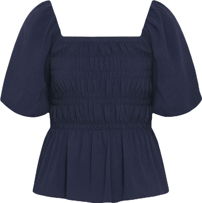 Plus Size Irina Shirred Peplum Top