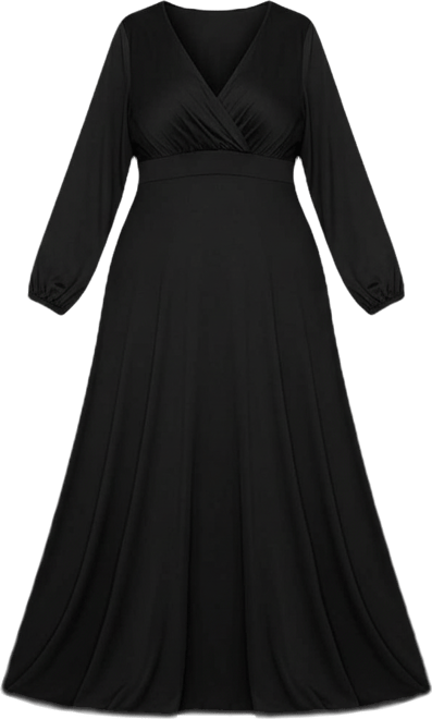 Plus Size Sophia Surplice Dress