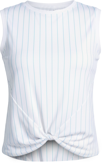 Women's Retro Stripe Twist Tennis Tank