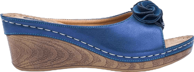 Women's Sydney Rosette Wedge Sandals