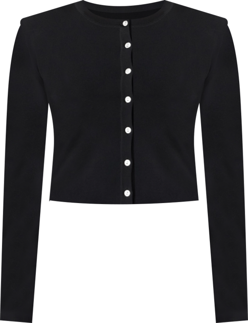 Women's Shoulder Pad Cardigan