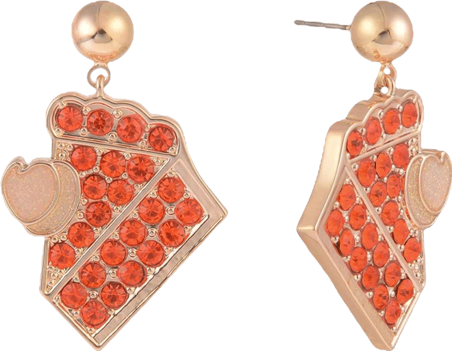 Stone Pumpkin Pie Earrings