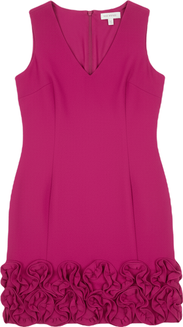 Ruffle-Hem Sheath Dress