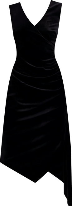 Women's Asymmetrical Hem Midi Dress