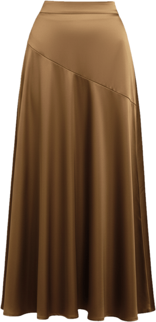 Women's Take the Spotlight Brown Maxi Skirt
