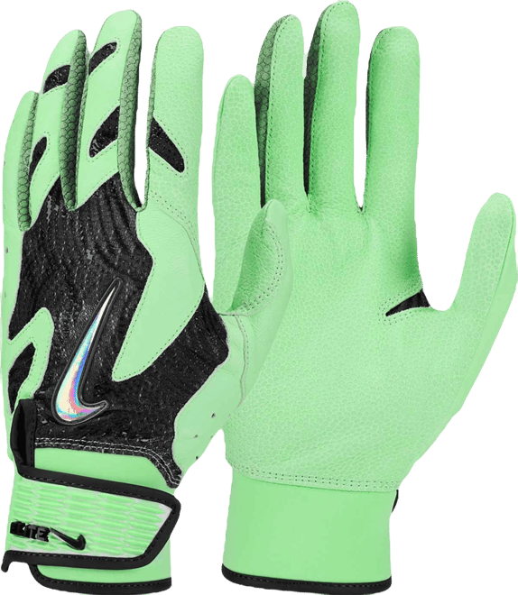 NIKE Alpha Elite グレー  グリーン イエロー Lサイズ バッテ NIKE - NIKE Alpha Elite グレー グリーン イエロー Lサイズ バッテ