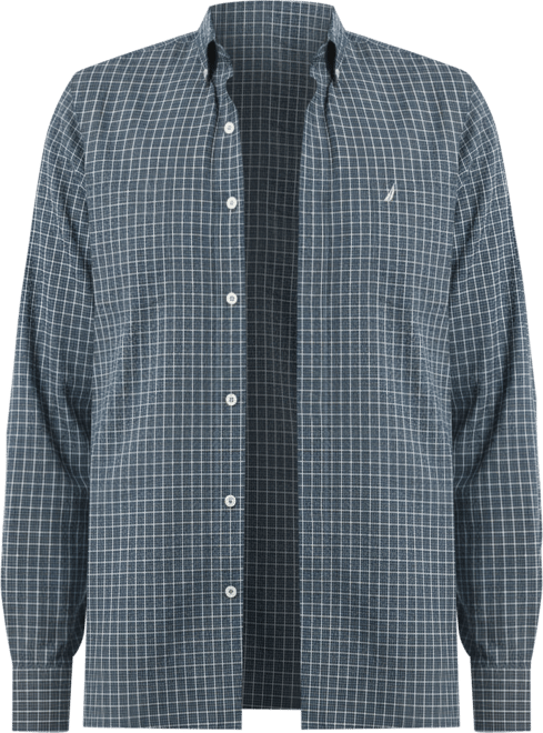Men's Plaid Print Long Sleeve Shirt