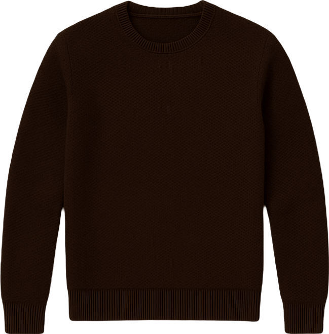Men's Popcorn Crewneck Sweater