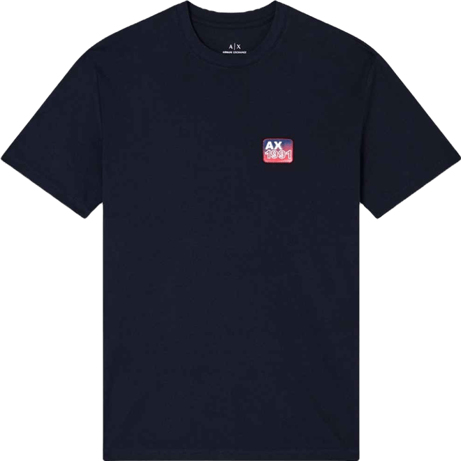 Men's Top Chest "A X 1991" Badge Graphic T-Shirt