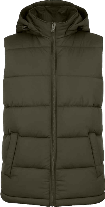 Men's Heavyweight Hooded Puffer Vest