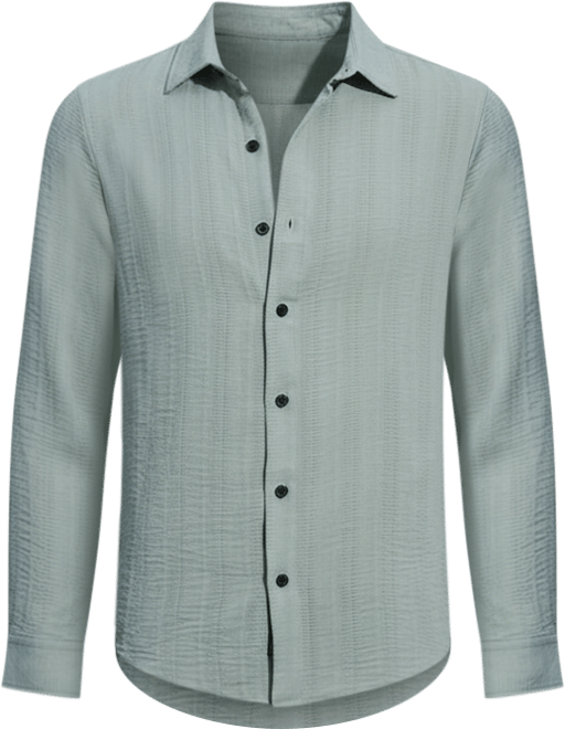 Men's Cloud Grey Trough-Tactile Shirt