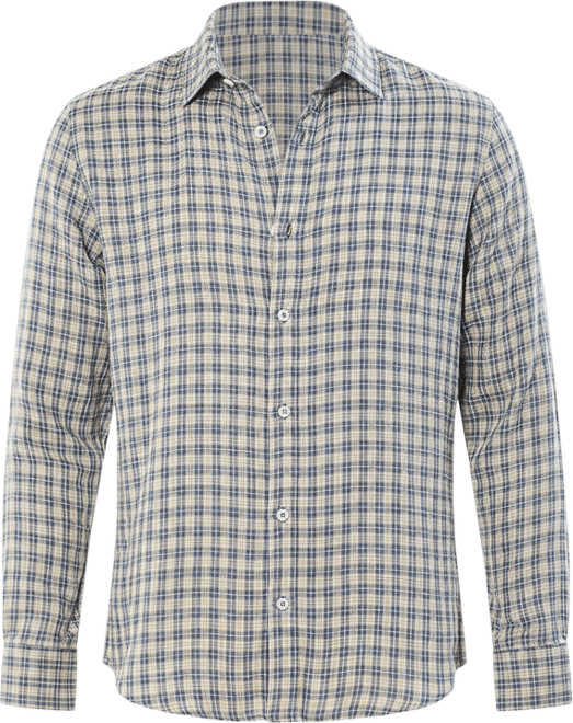 Men's Icy Blue Bi-Check Shirt