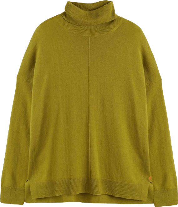Women's Relaxed Roll Neck Wool & Cashmere Sweater