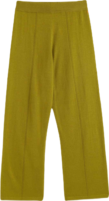 Women's Wool & Cashmere Wide Leg Track Pant