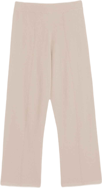 Women's Wool & Cashmere Wide Leg Track Pant