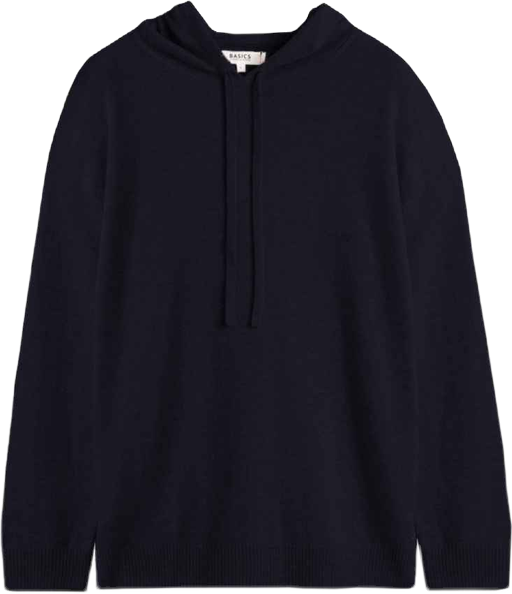 Women's Wool Cashmere Blend Relaxed Hoodie Sweater