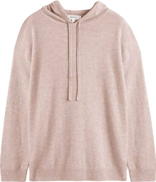 Women's Wool Cashmere Blend Relaxed Hoodie Sweater