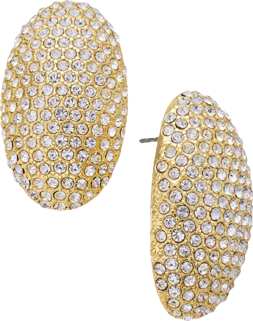 Pave Oval Drop Earrings, Macy's Exclusive