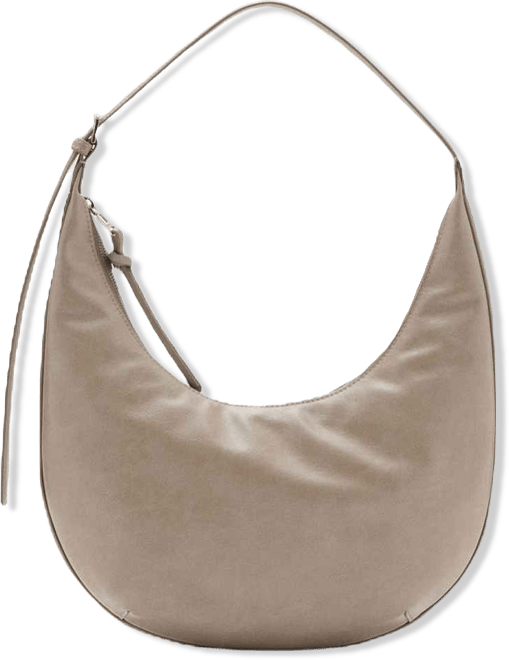 Women's Pebbled Effect Medium Oval Bag