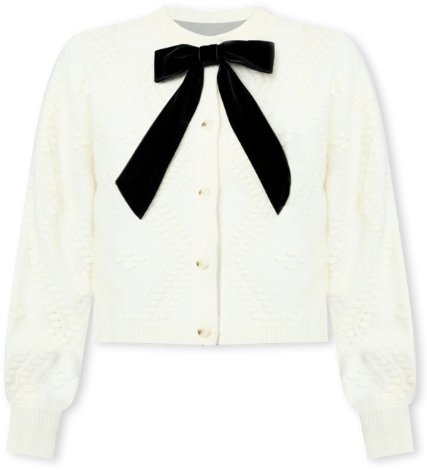 Women's Long-Sleeve Bow Detail Sweater