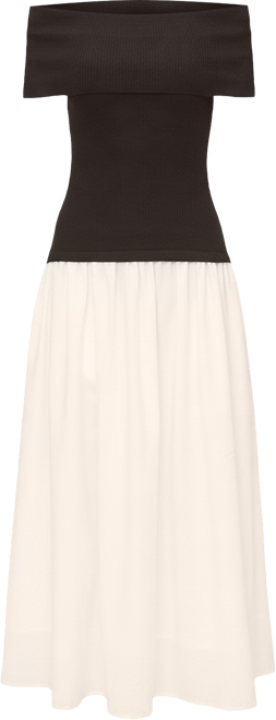 Women's Darcy Mixed Media Off Shoulder Dress