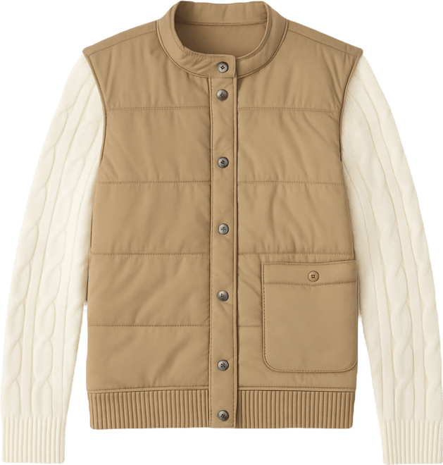 Women's Brady Quilted Mixed Media Jacket