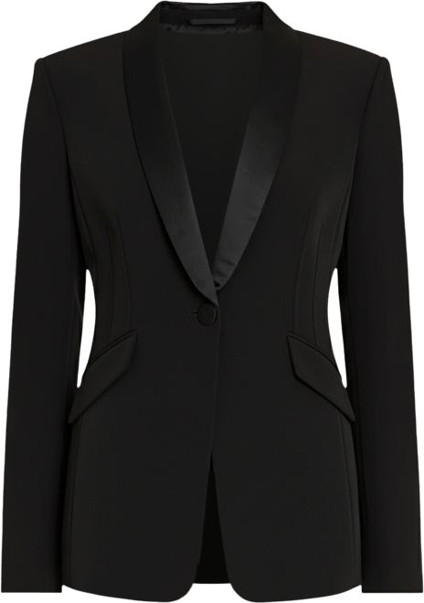 Women's Satin Tuxedo Jacket