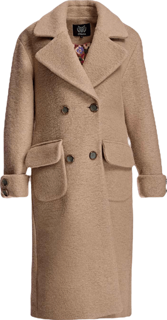 Women's Wool Wrap Coat