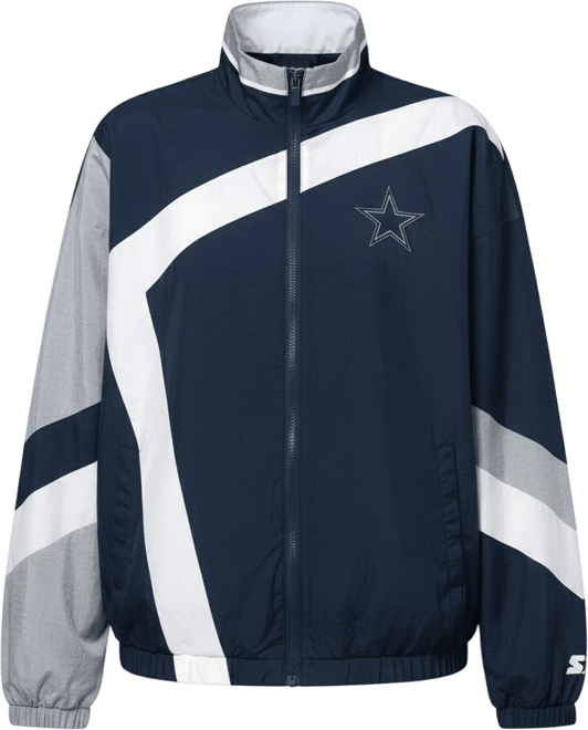 Women's Navy/Silver Dallas Cowboys 1st Quarter Full-Zip Windbreaker Jacket