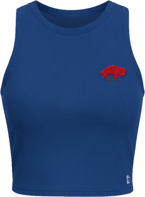 Women's&nbsp;Royal Buffalo Bills Show Up Cropped Tank Top