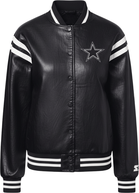 Women's Black Dallas Cowboys High Heat Full-Snap Varsity Jacket