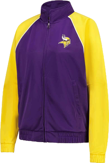 Women's Purple/Gold Minnesota Vikings Replay Full-Zip Track Jacket
