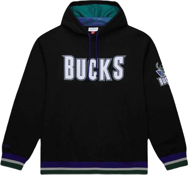 Men's and Women's Black Milwaukee Bucks Heavyweight Hoodie