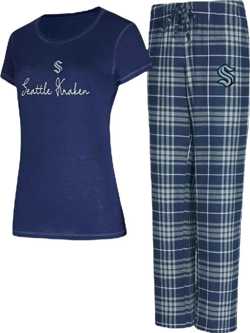 Women's 2-Piece Seattle Kraken Vector Top and Pants Sleep Set