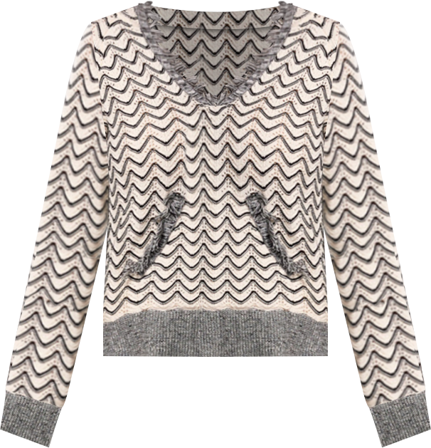 Women's Fringe Long Sleeve Hooded Sweater